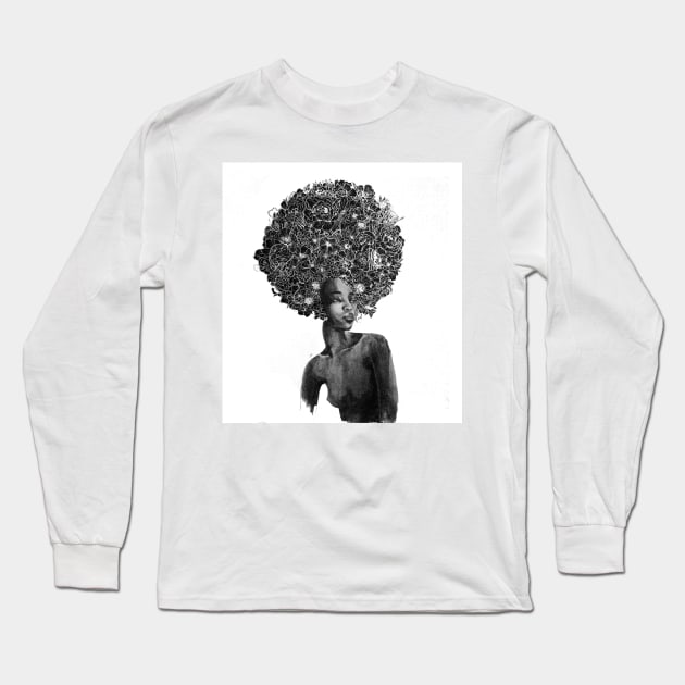 Afro Florientalis Long Sleeve T-Shirt by Luke Gray